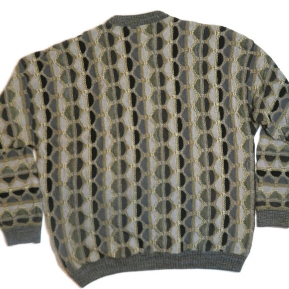 Protege Vintage 3D Knit Crewneck Sweater Mens XL - Picture 6 of 6